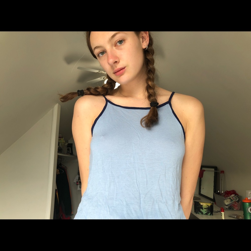 Light blue tank top